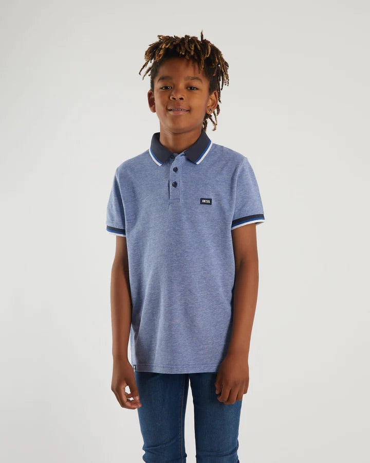 Macy Birdseye Polo Denim