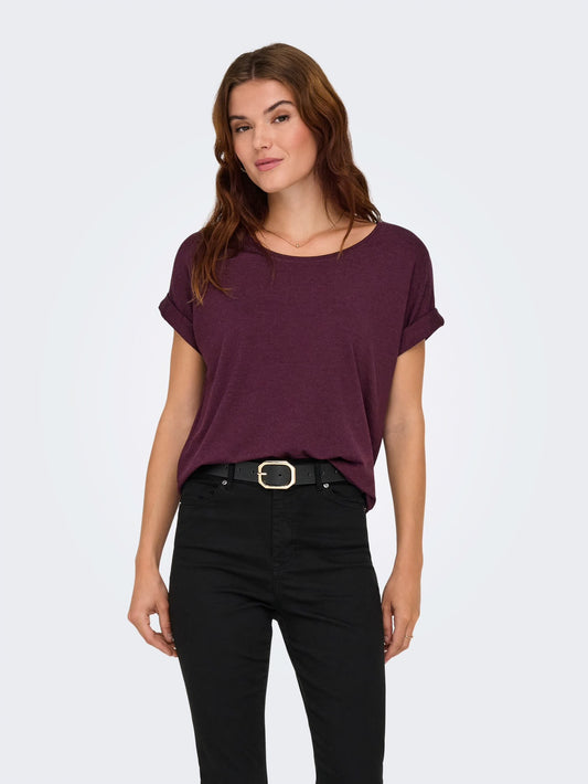 Moster S/S O-Neck Top Winetasting