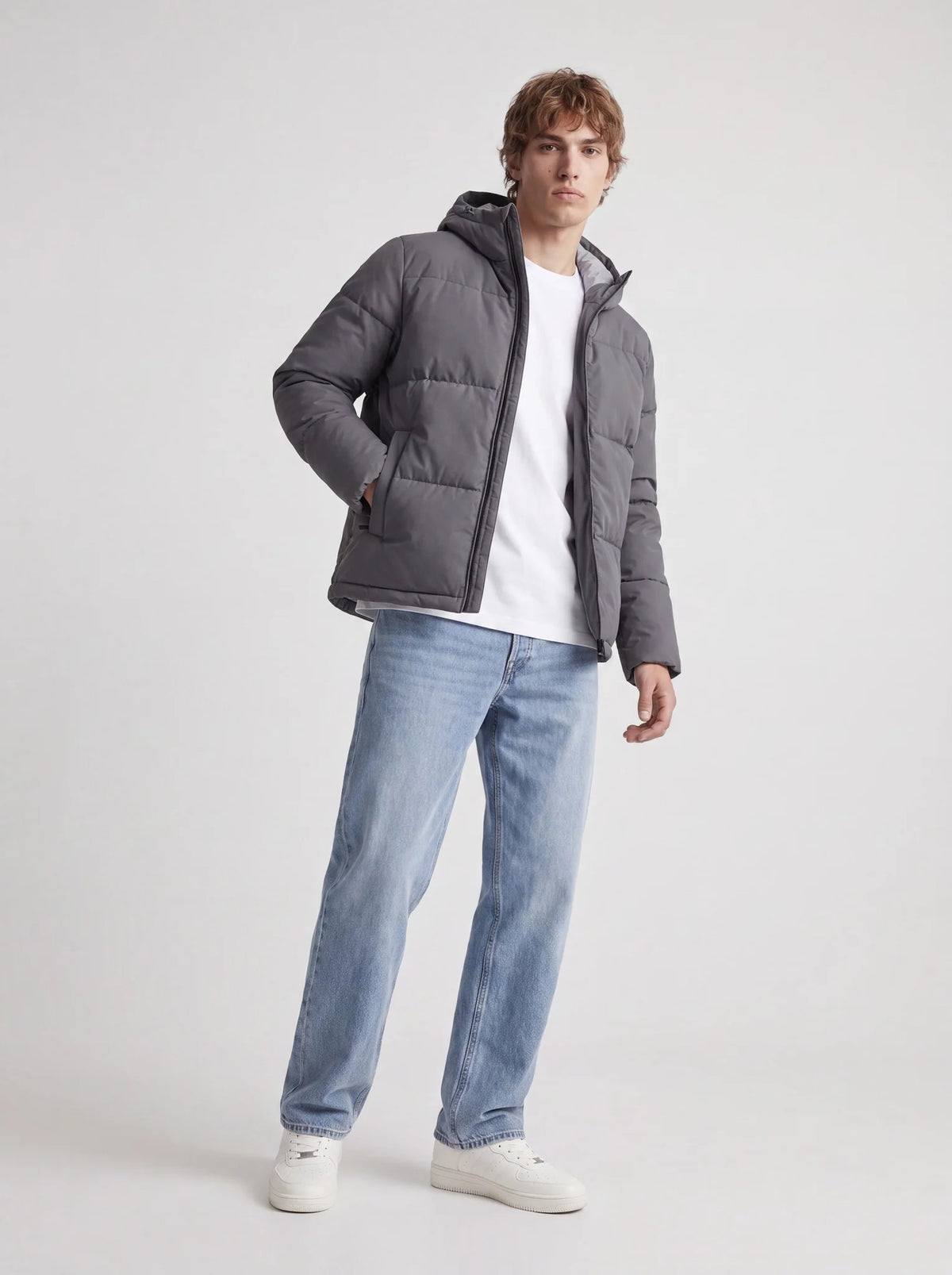 Galaxy Puffer Jacket - Asphalt