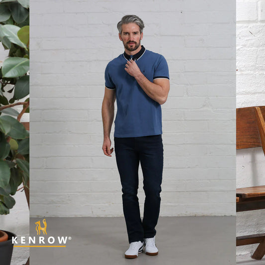 Maddox Straight Jean Inkey Blue