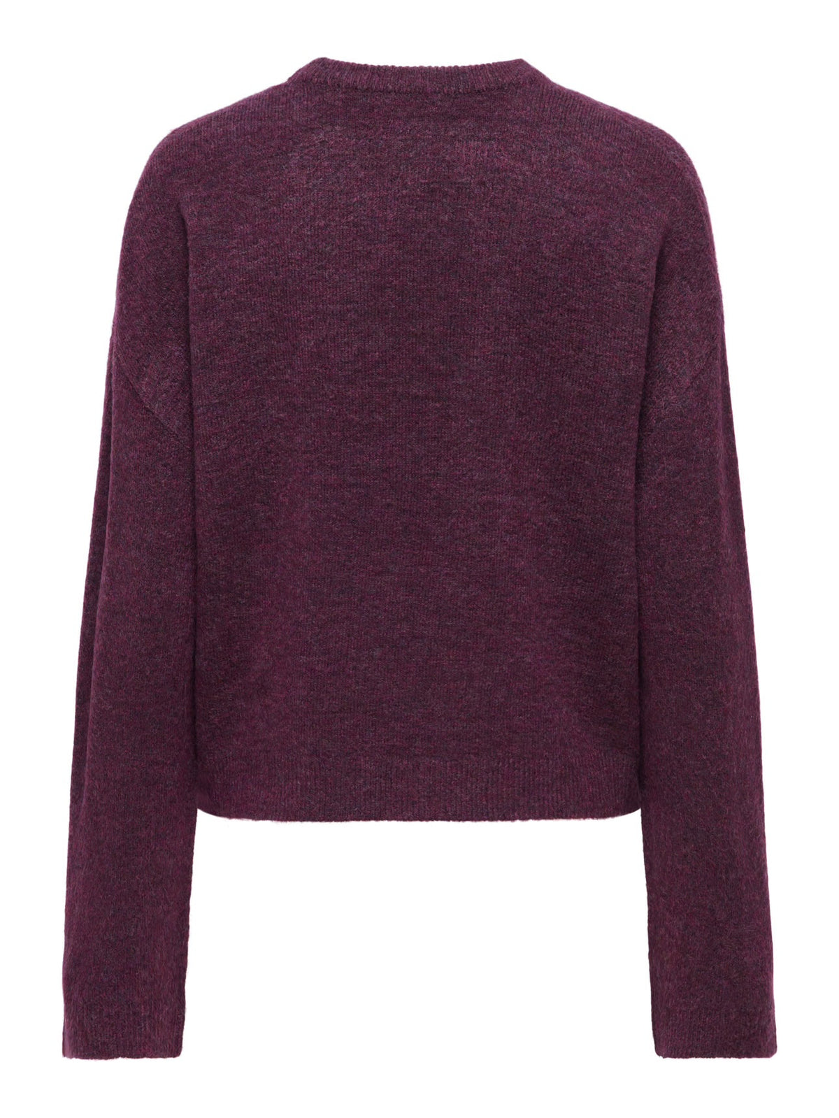 Simoni L/S O-Neck Mauve Wine/Melange
