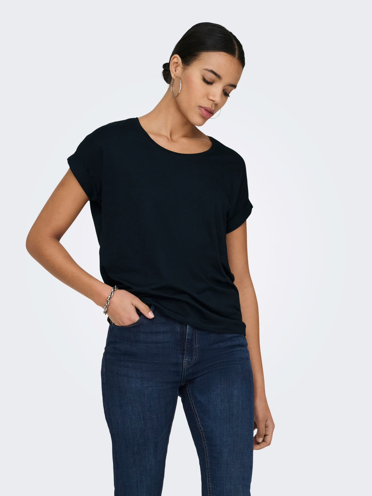 Moster S/S O-Neck Black