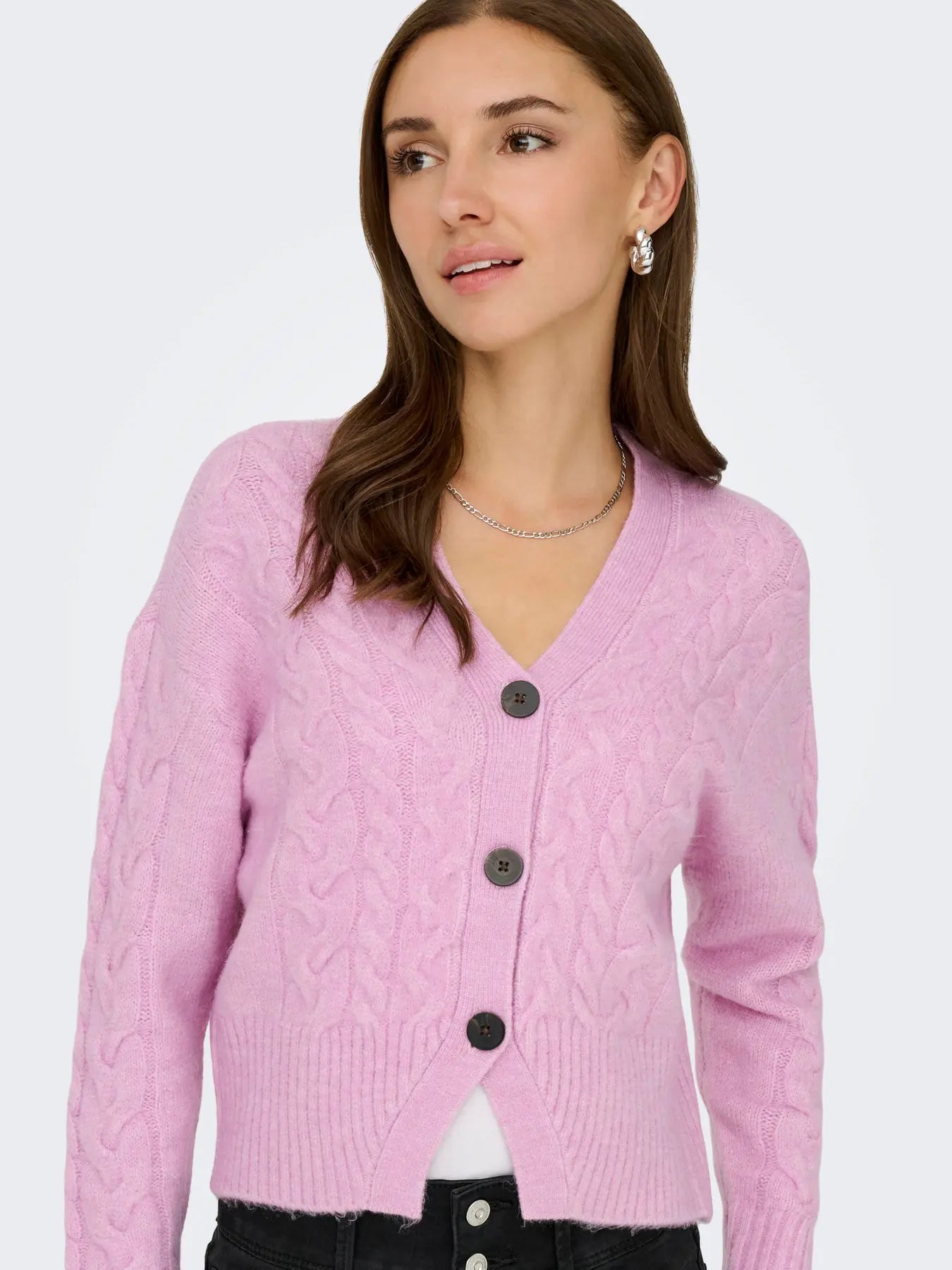 ONLRIO LIFE LS CABLE CARDIGAN KNT