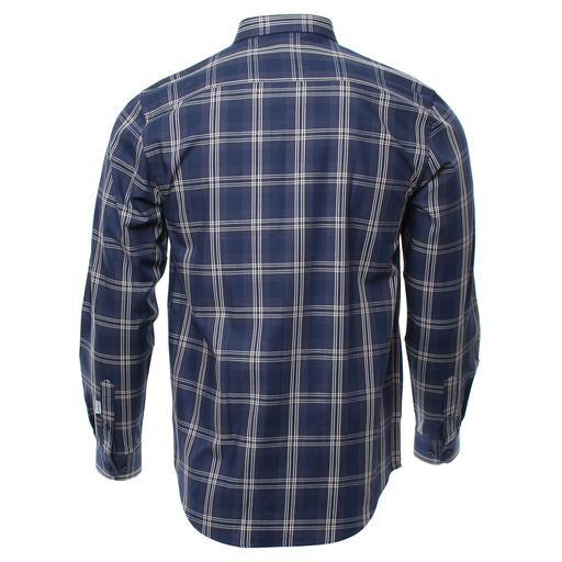Colm Check Shirt Navy