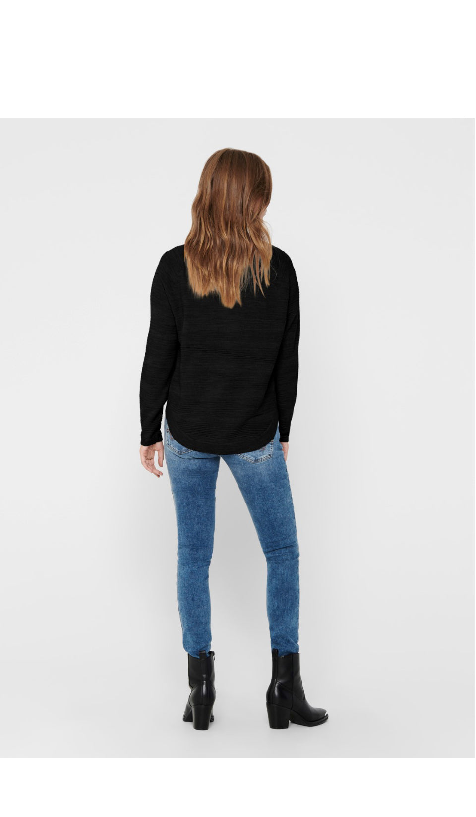 Caviar L/S Pullover Knit Black